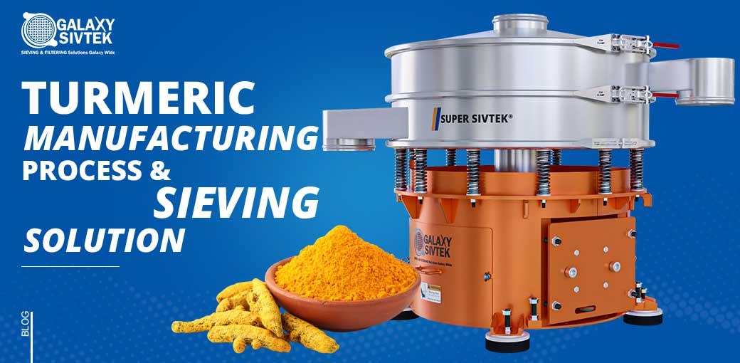 Sieving Turmeric Powder