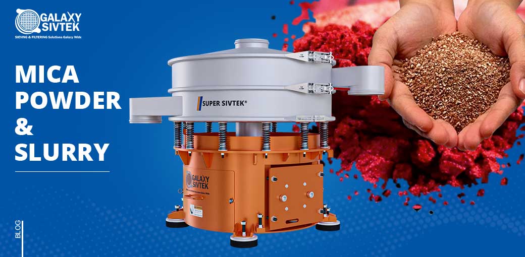 sieving and filtering solution for mica powder
