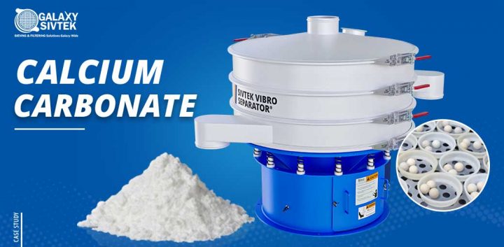 Sieving Calcium Carbonate Powder