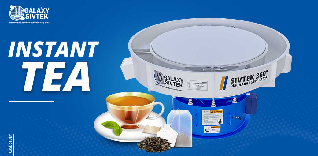 Instant Tea Processing 360° discharge separator & horizontal vibrating sieve for instant tea ...