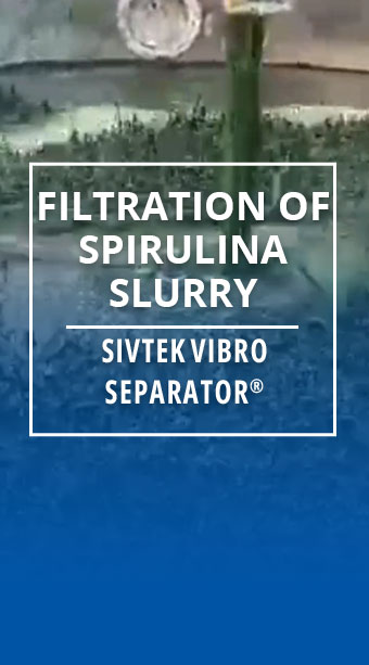Spirulina filtration